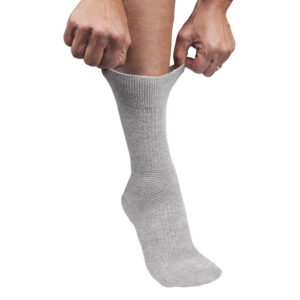 Ankelsockan "VID", ljusgrå